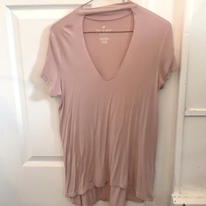 American Eagle Soft & Sexy Cut Out Tee